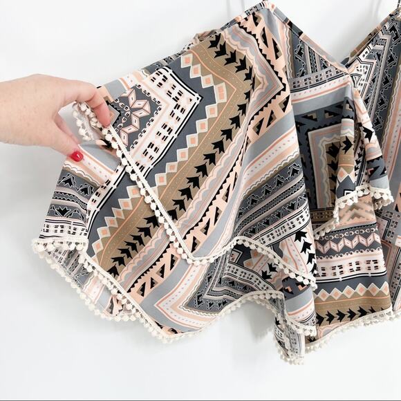 Young at Heart Peach Aztec Layered Tank - Picture 6 of 8